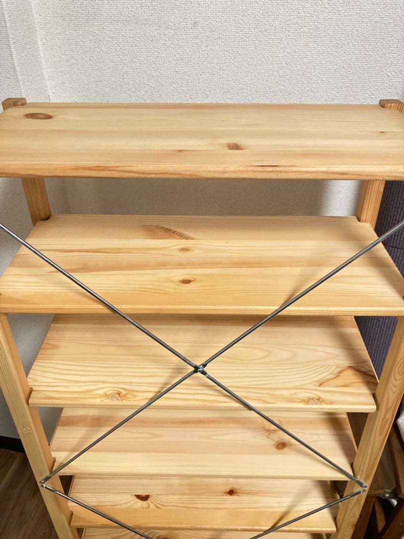無印良品　パイン材ユニットシェルフ　58cm幅奥行26cm高120cm