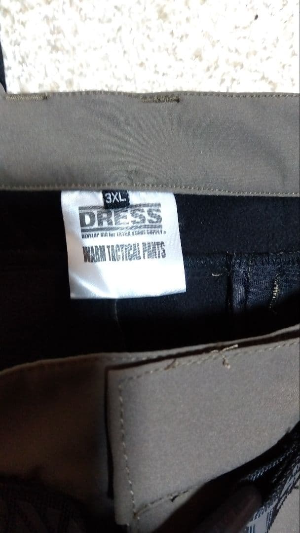 DRESS ウォームタクティカルパンツ 3XL