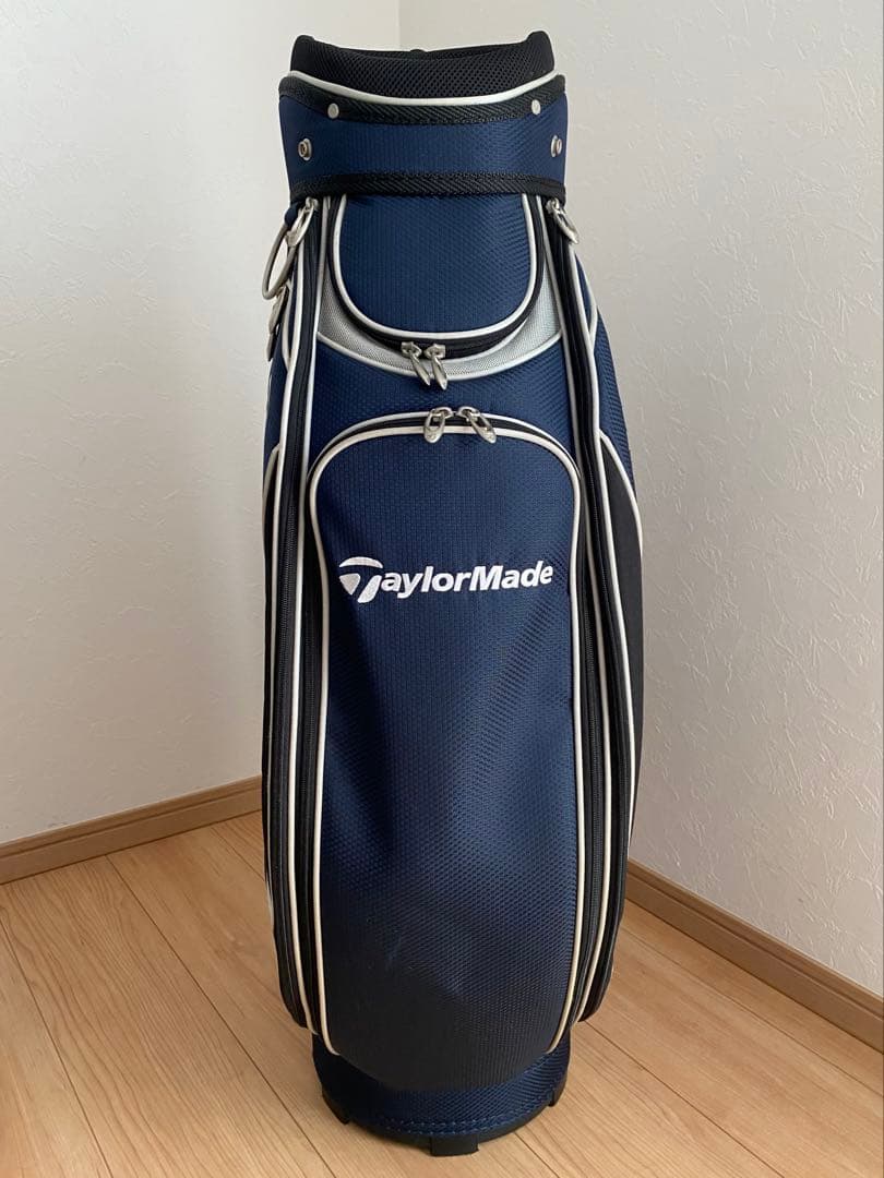 【美品】TaylorMade テーラーメイド キャディバッグ ネイビー　ゴルフ