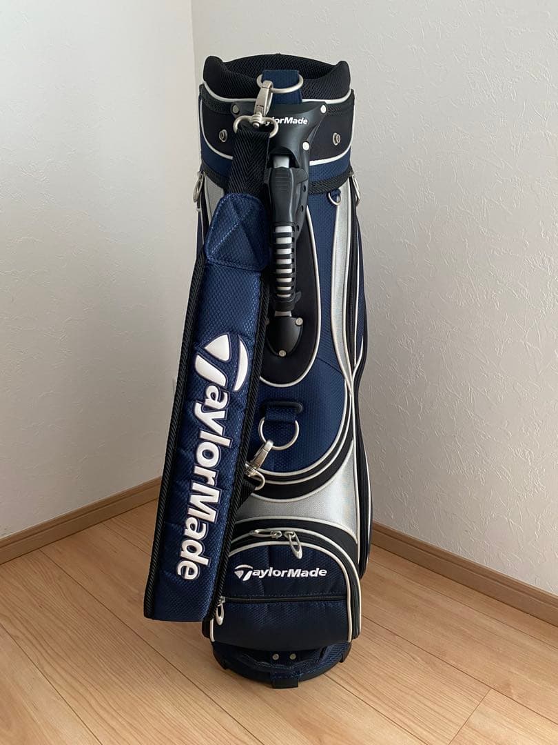 【美品】TaylorMade テーラーメイド キャディバッグ ネイビー　ゴルフ