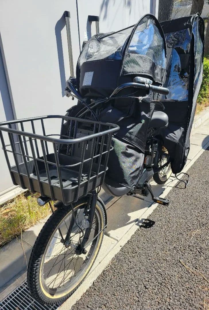 【超美品】ヤマハ　パスバビー 電動自転車 前後チャイルドシート付