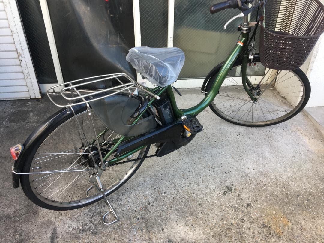 地域限定送料無料　ナチュラ　XLスーパー　12,3AH　緑　神戸市　電動自転車