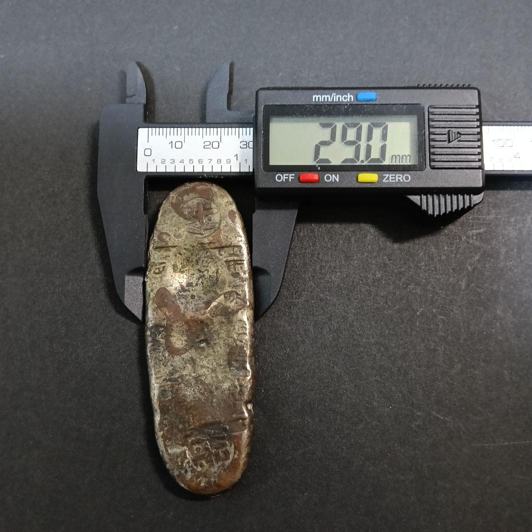 丁銀 天保丁銀 重さ約109g 全長約83mm （6-57）