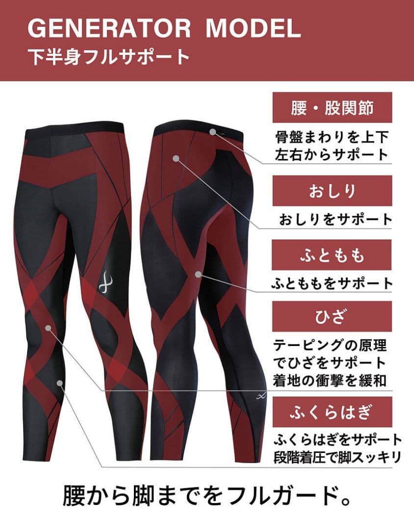 CW-X ジェネレーターモデル2.0　メンズMサイズ