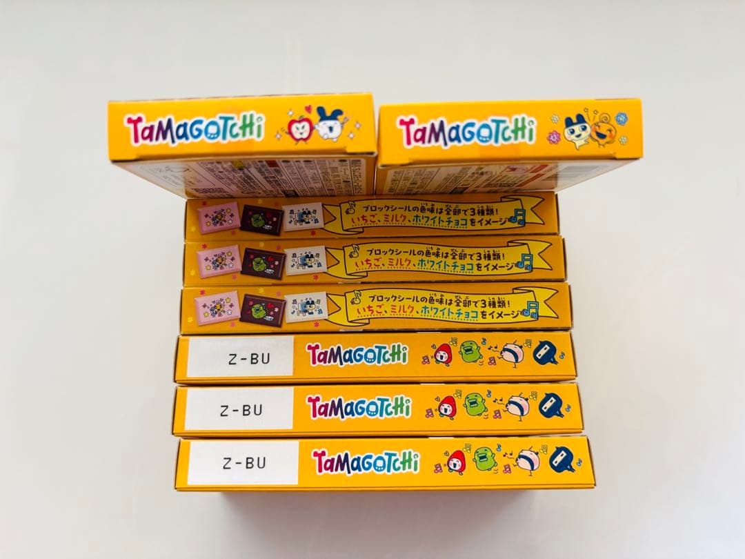 たまごっちシール ちょこぶろっくしーるたまごっち ８箱 タイルシール 2枚