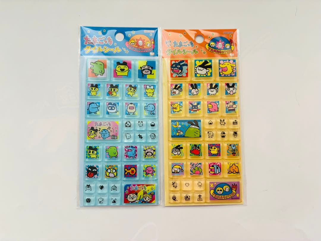 たまごっちシール ちょこぶろっくしーるたまごっち ８箱 タイルシール 2枚