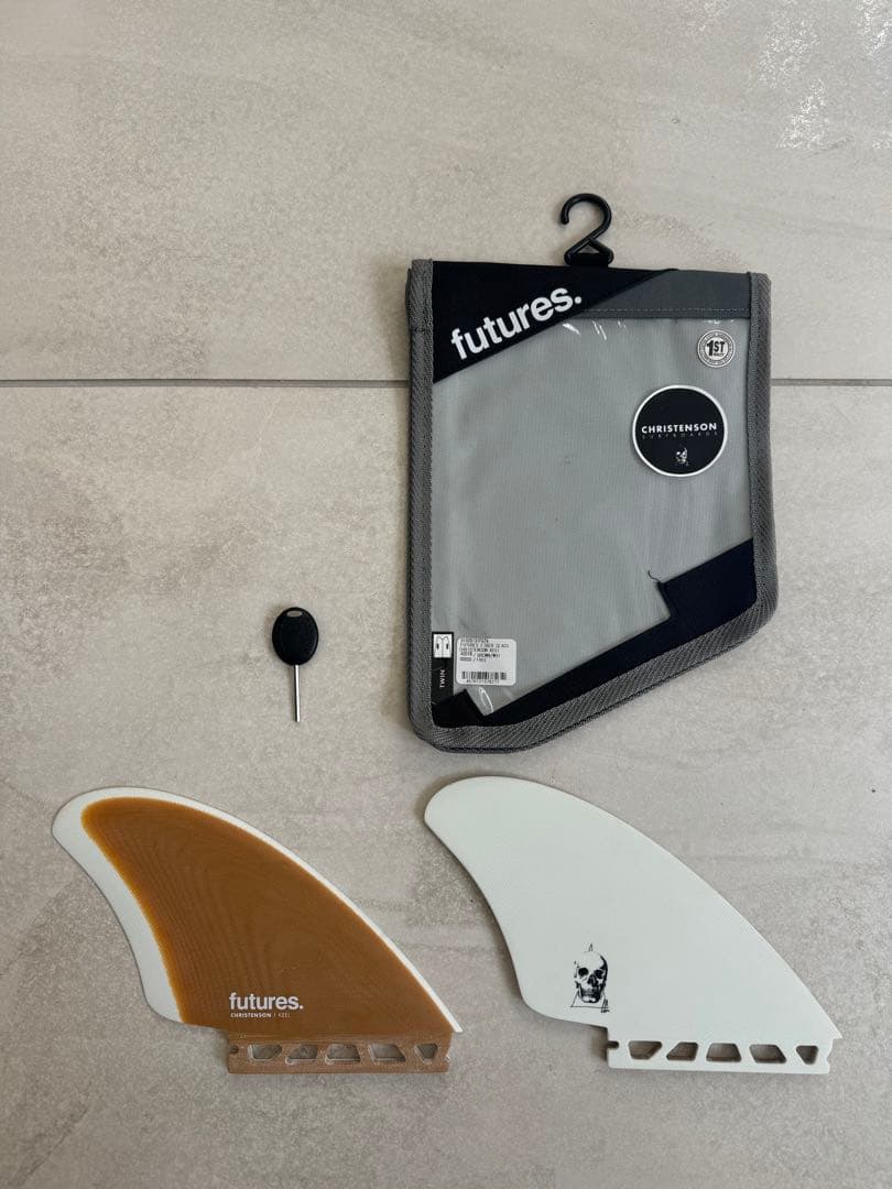 サーフィン・ボディボード CHRISTENSON KEEL FIN FUTURE FIBER GLASS