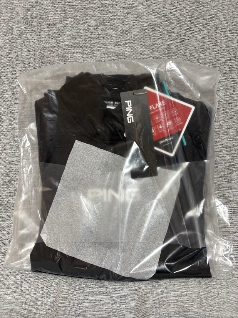 M ☆新品☆ PING エアーフレイクハイネックシャツ レディース　ブラック