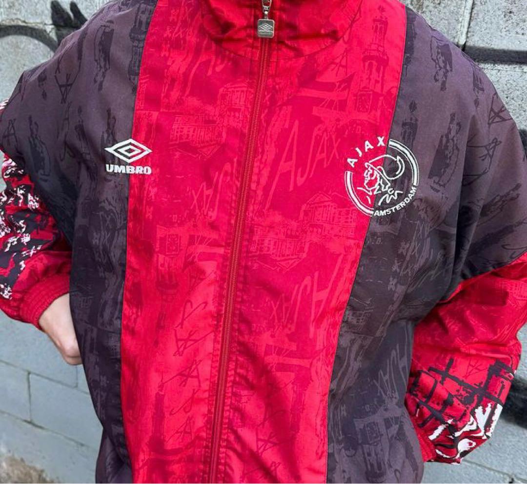 90s UMBRO AJAX ナイロンジャケット M アンブロ アヤックス