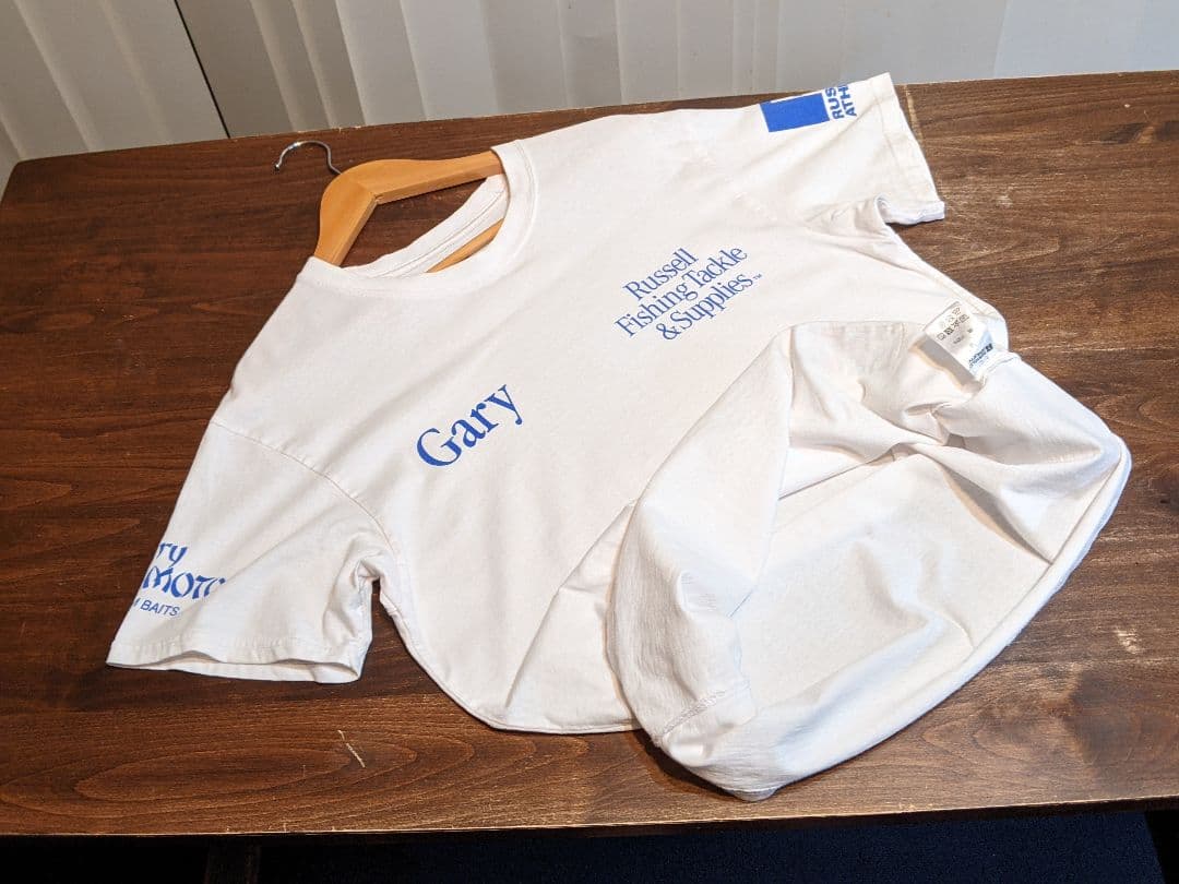 ラッセルアスレティック　ゲーリーヤマモト　半袖　Tシャツ　釣り　フィッシング　白