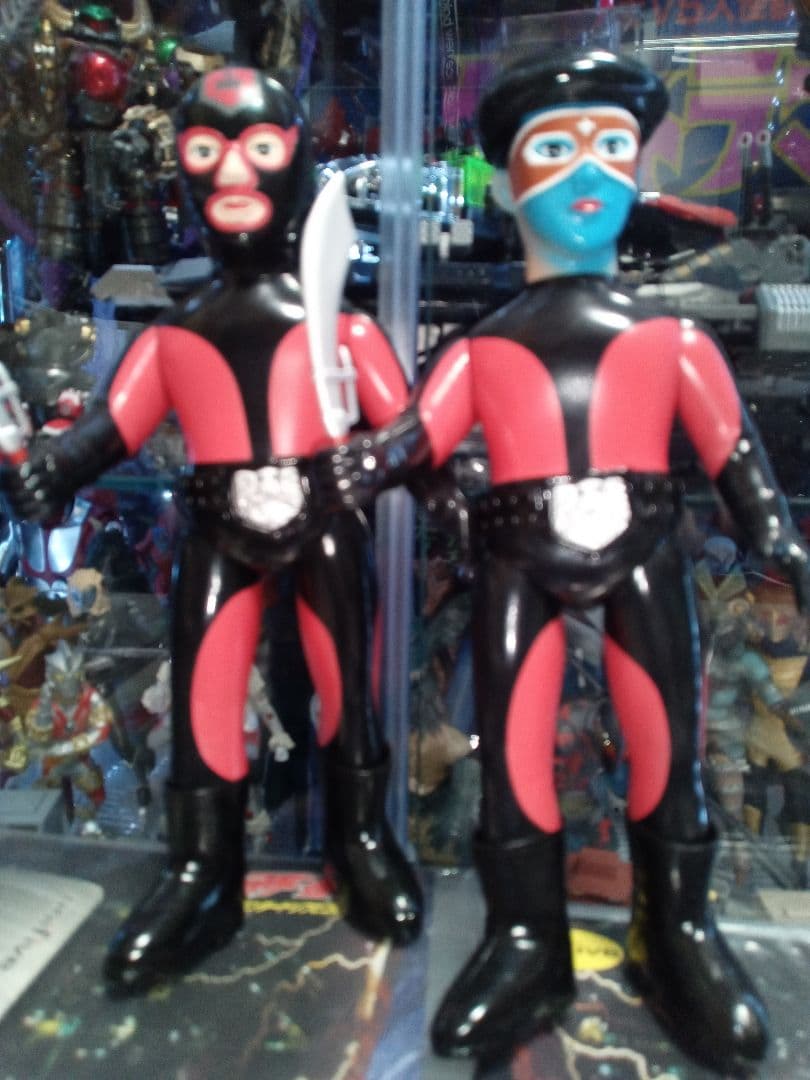 仮面ライダー、ショッカー戦闘員 ソフビ unifive 石森プロ 東映 仮面ライ