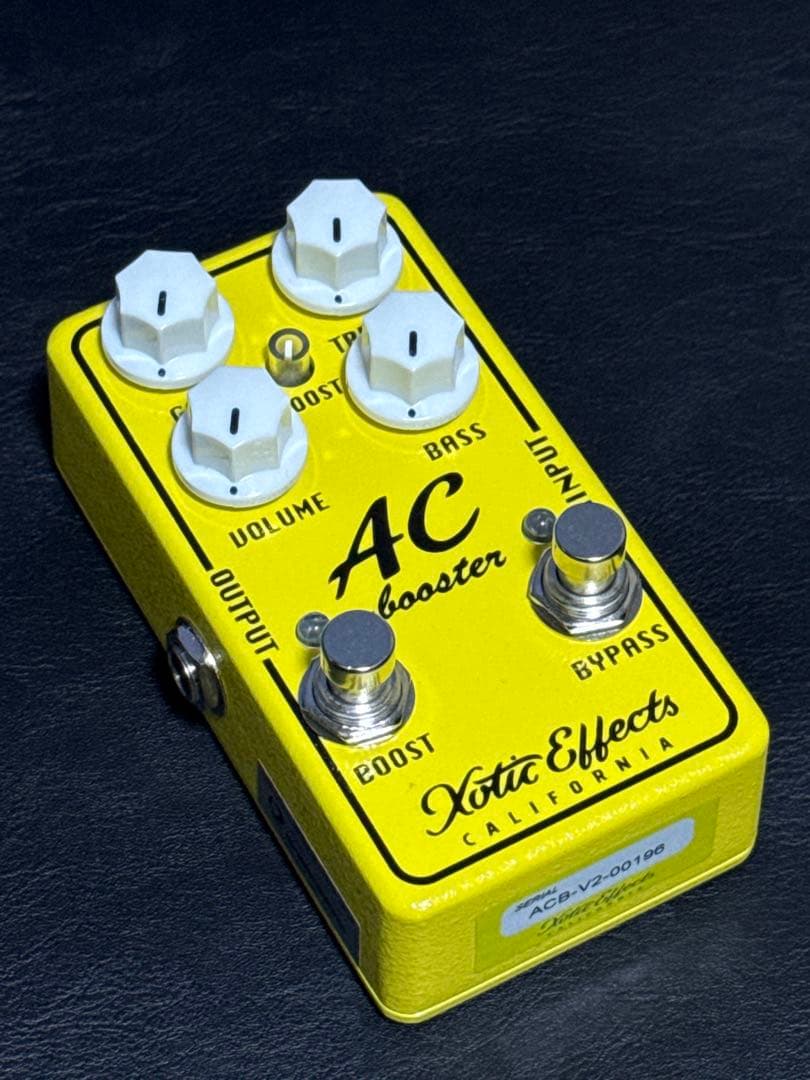 Xotic AC Booster V2 オーバードライブぺダル