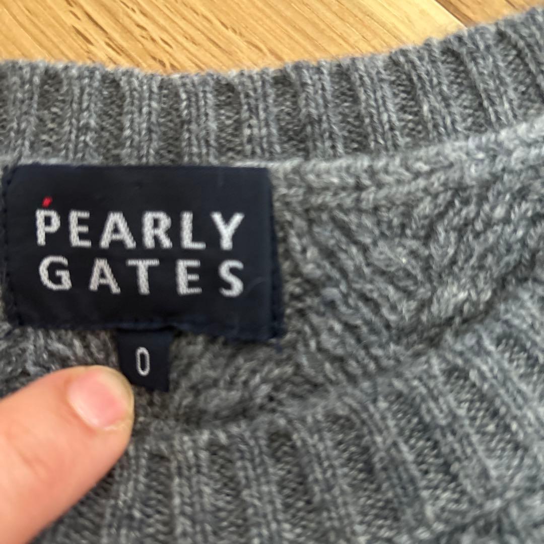 PEARLY GATES カシミヤセーター サイズ0 グレー