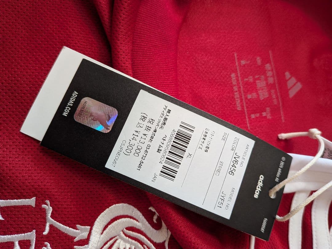 adidas25/26Liverpool長袖ユニフォームNo．7ヴィルツ新品