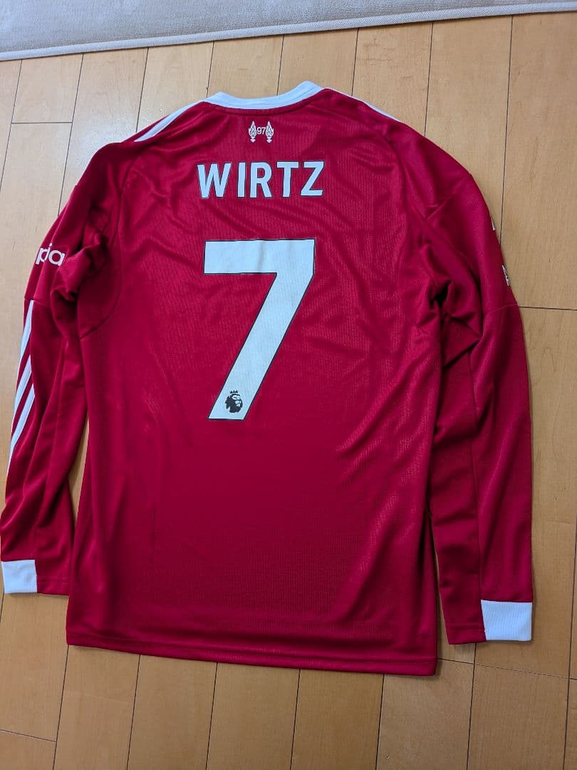 adidas25/26Liverpool長袖ユニフォームNo．7ヴィルツ新品