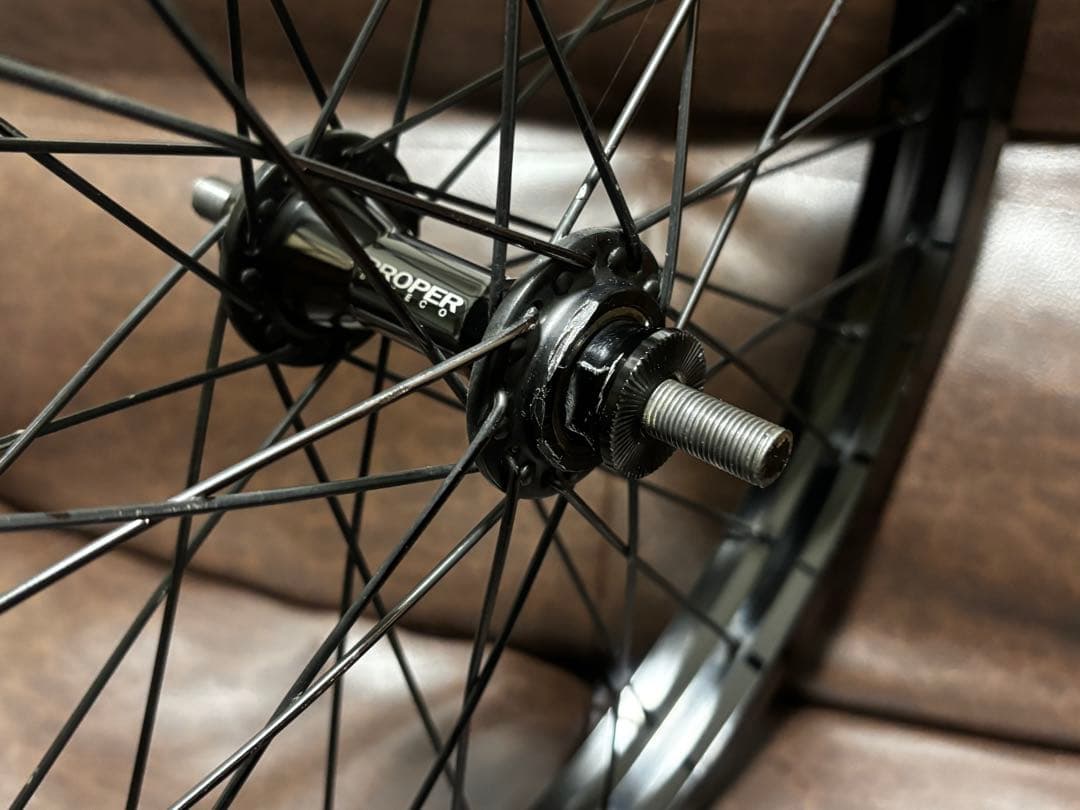 BMX フロント ホイール オデッセイ ハザードライトリム　propper ハブ