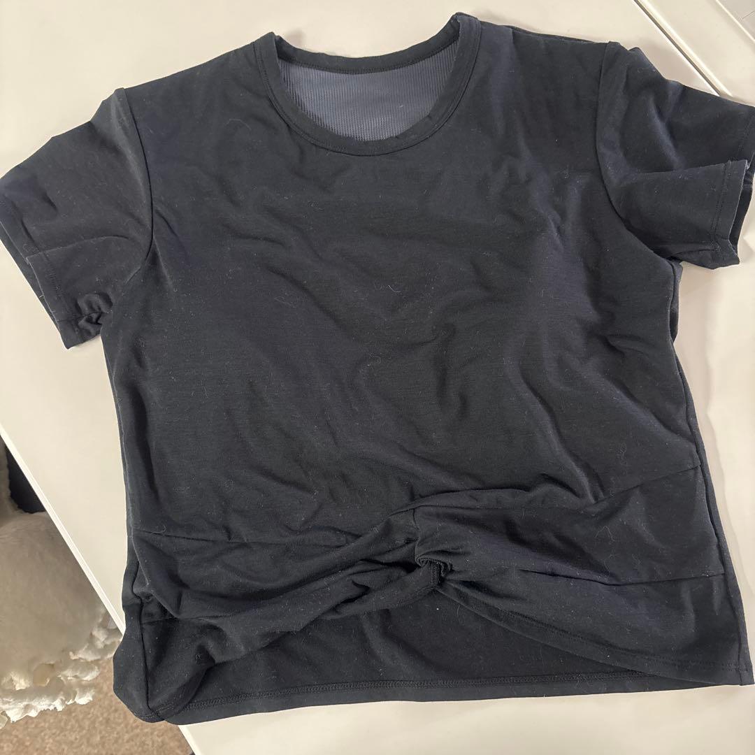ヨガウェア　LAVA SUKALA 黒　Tシャツ　Lサイズ