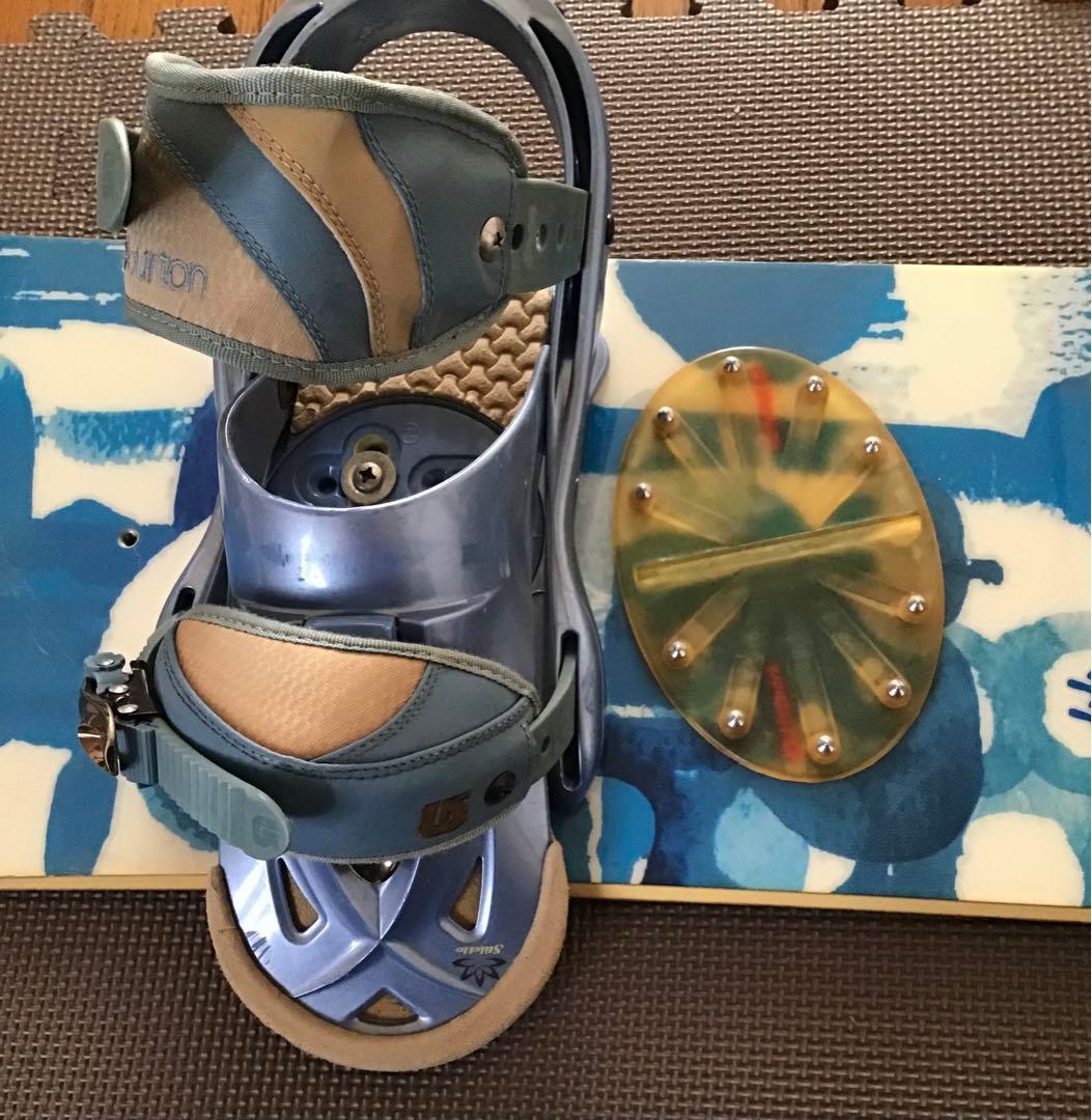 〈ビンテージ〉Burton スノーボード 青/白 バインディング付き（2007）