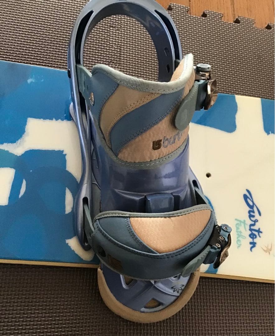 〈ビンテージ〉Burton スノーボード 青/白 バインディング付き（2007）