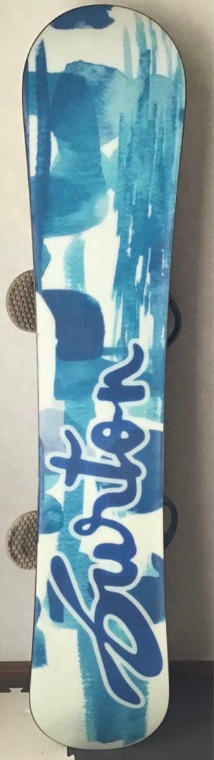 〈ビンテージ〉Burton スノーボード 青/白 バインディング付き（2007）