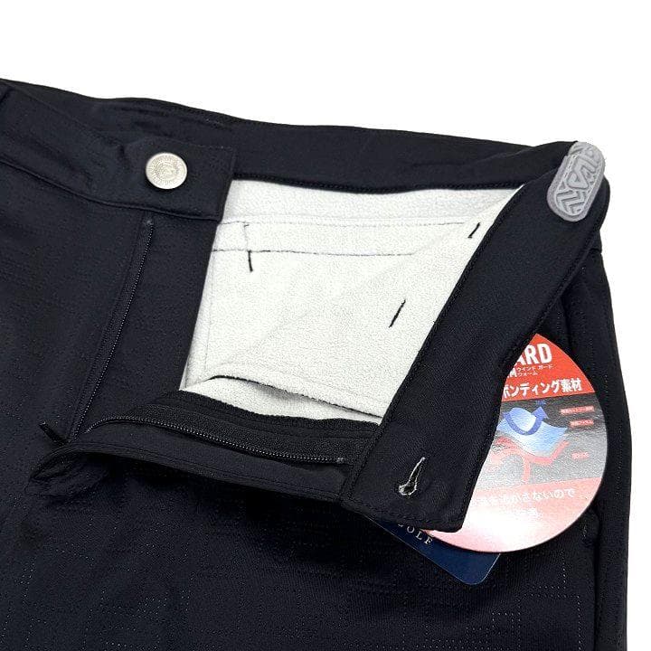 新品 フィラ ゴルフ 高周波キルト 3層ボンディング パンツ フリース 黒 90