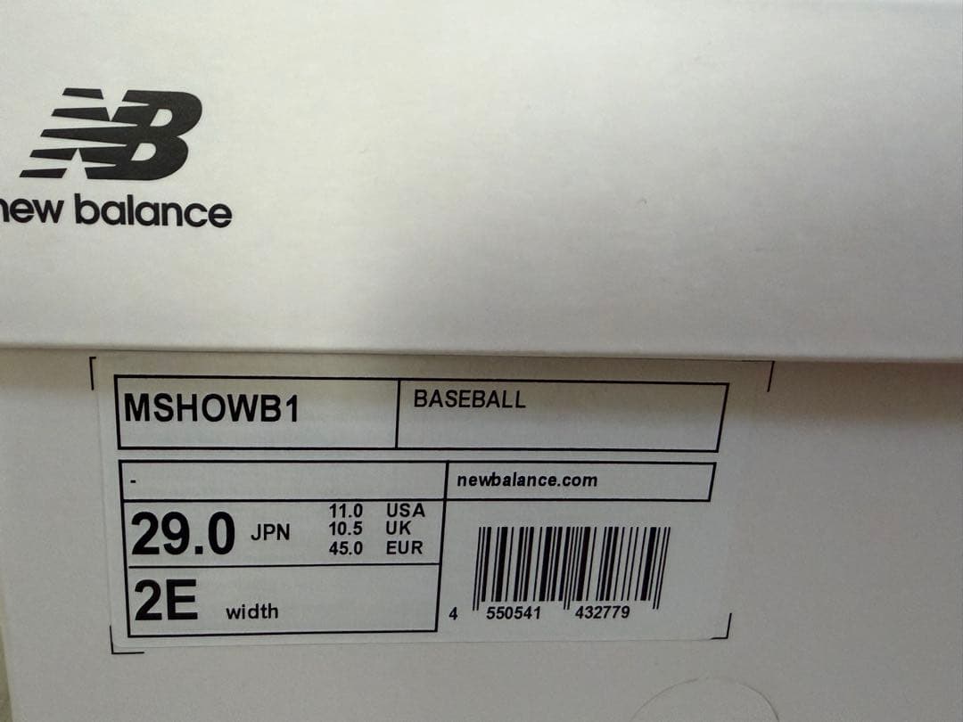 大谷翔平モデル TSHOWB1 29.0cm Ohtani v1 Turf
