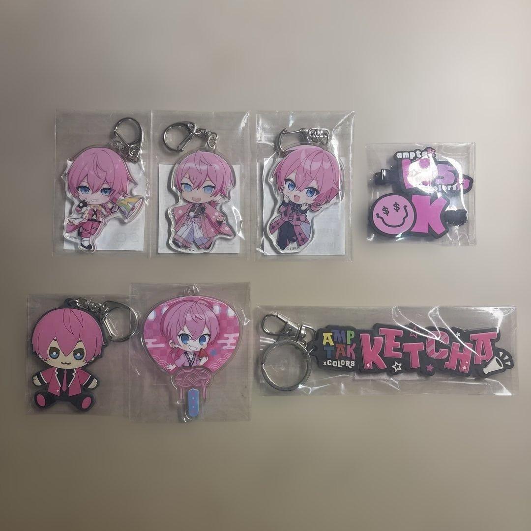 AMPTAK×COLORS けちゃ キーホルダー 7点セット