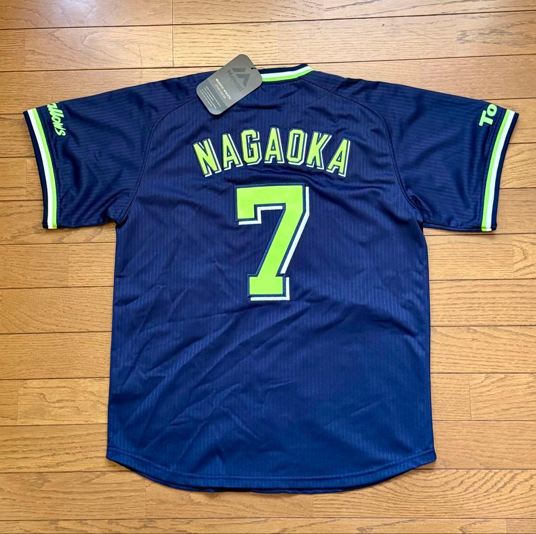 東京ヤクルトスワローズ 長岡秀樹 ビジター ユニフォーム M
