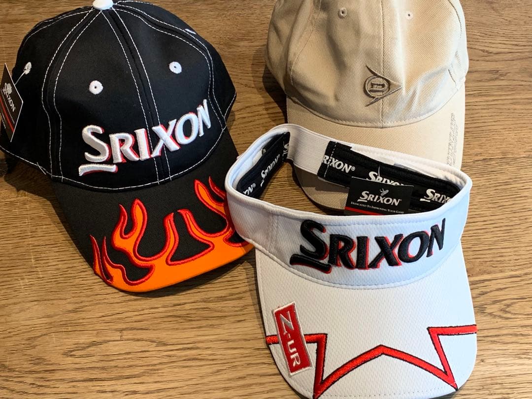 【新品未使用】Srixon Dunlop キャップ バイザー 3点セット