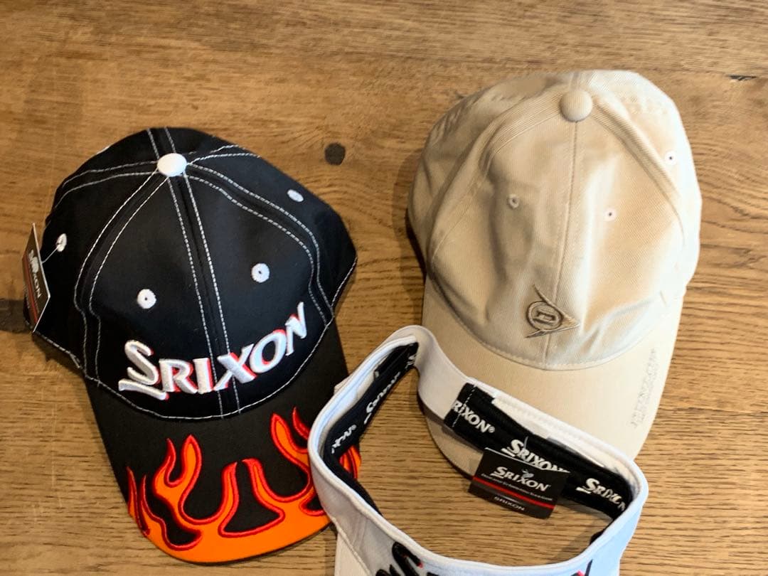 【新品未使用】Srixon Dunlop キャップ バイザー 3点セット