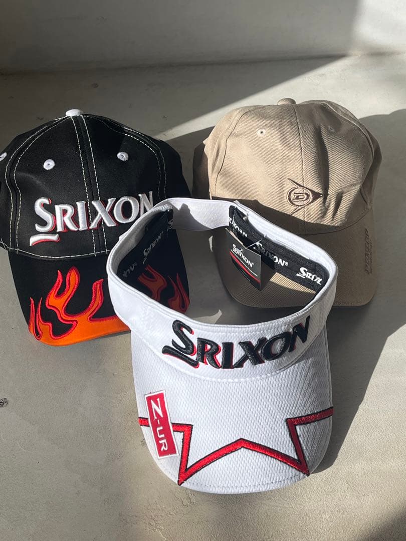 【新品未使用】Srixon Dunlop キャップ バイザー 3点セット