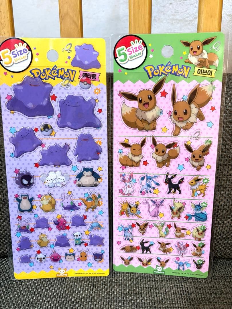 サンリオ　ポケモン　7枚セット　5サイズステッカー　品薄商品