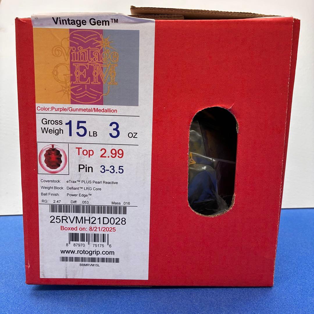 特価 新品 Roto Grip Vintage GEM ボウリングボール15p