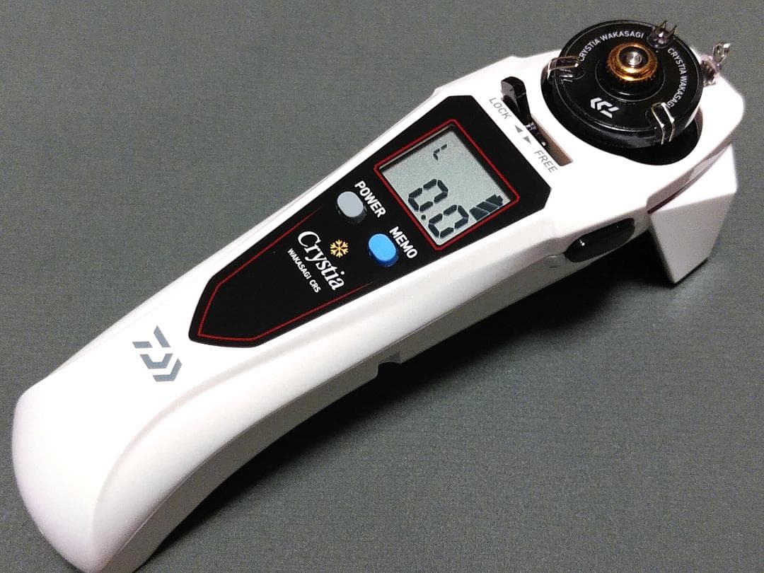 美品 クリスティア CRS パールホワイト ワカサギ釣り 電動リール ダイワ