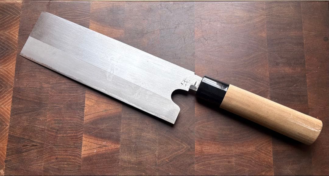 堺打刃物　麺切り　蕎麦切り　240mm 包丁　薄口　和包丁　白鋼　未使用