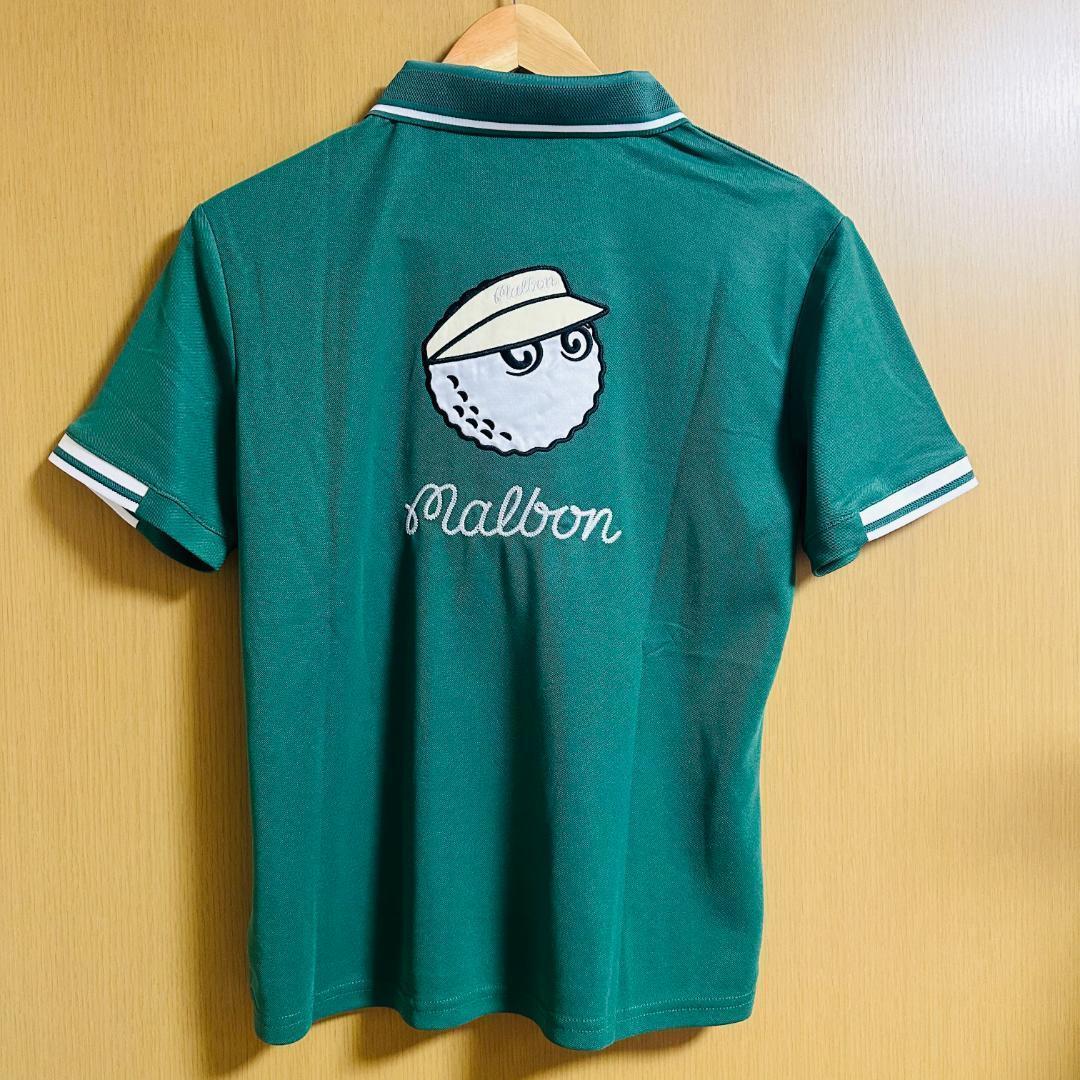 緑色M マルボンゴルフ ポロシャツ Malbon Golf レディース シャツ