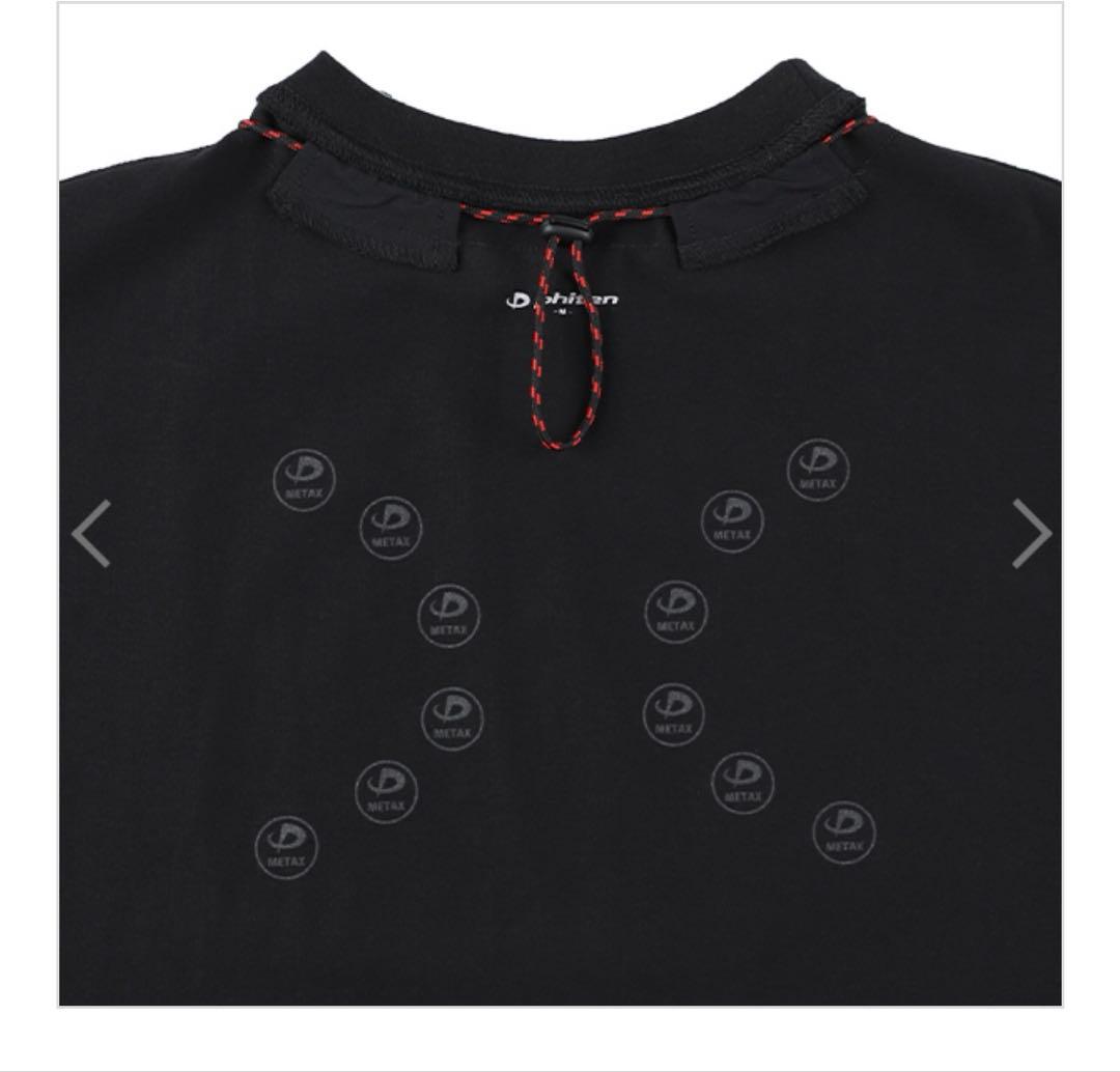 ファイテン　ハイブリッドネックTシャツ ブラック