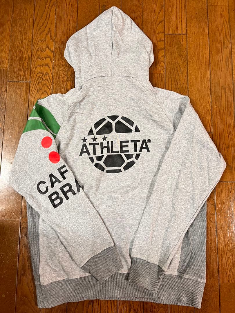 ATHLETA フード付きスウェット グレー Oサイズ