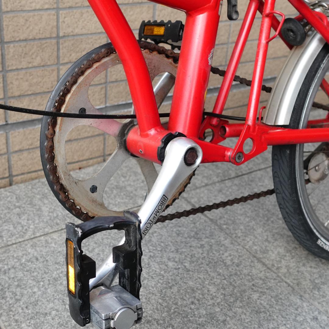 英国製 BROMPTON 赤 M1L ミニベロ 折り畳み 小径車 ブロンプトン