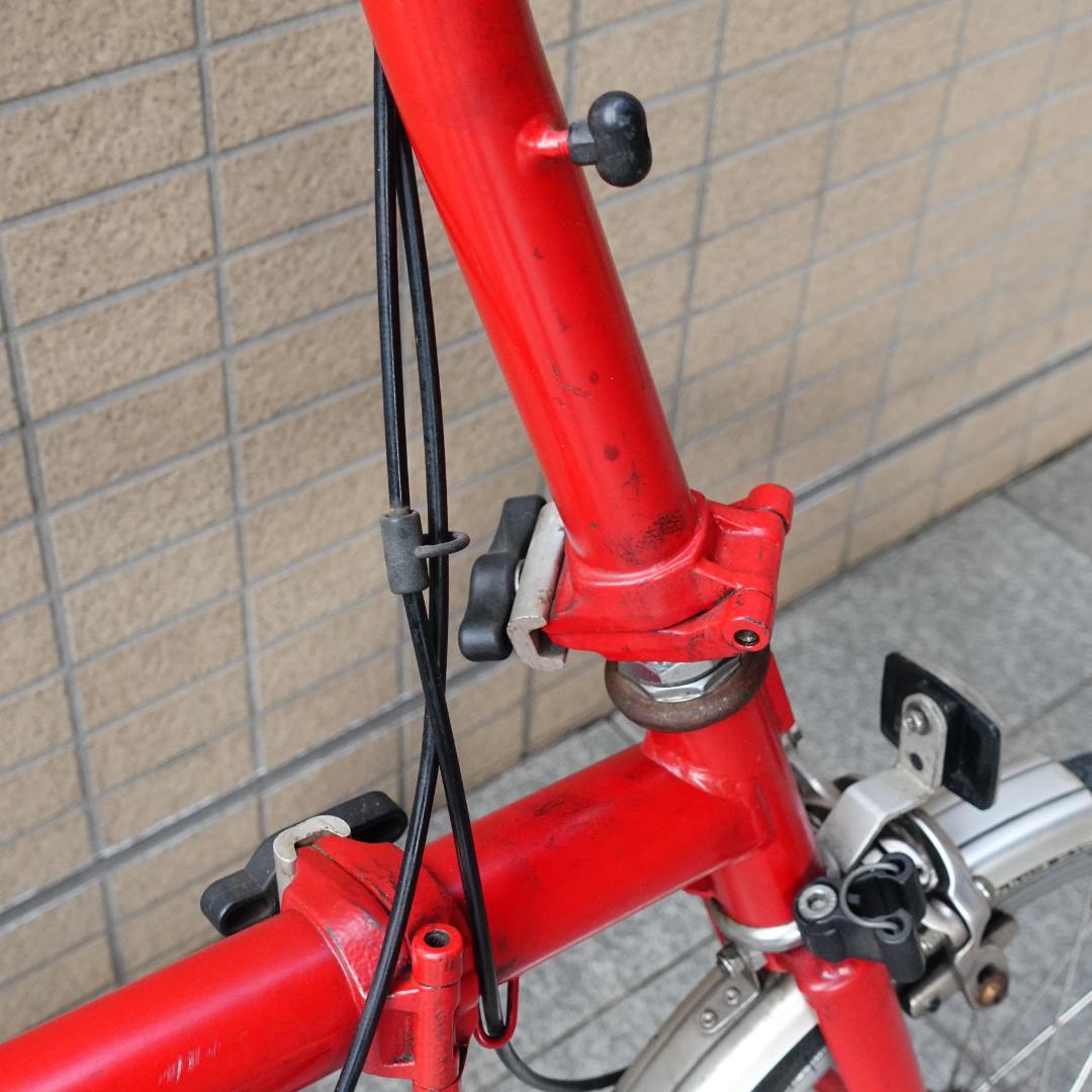 英国製 BROMPTON 赤 M1L ミニベロ 折り畳み 小径車 ブロンプトン