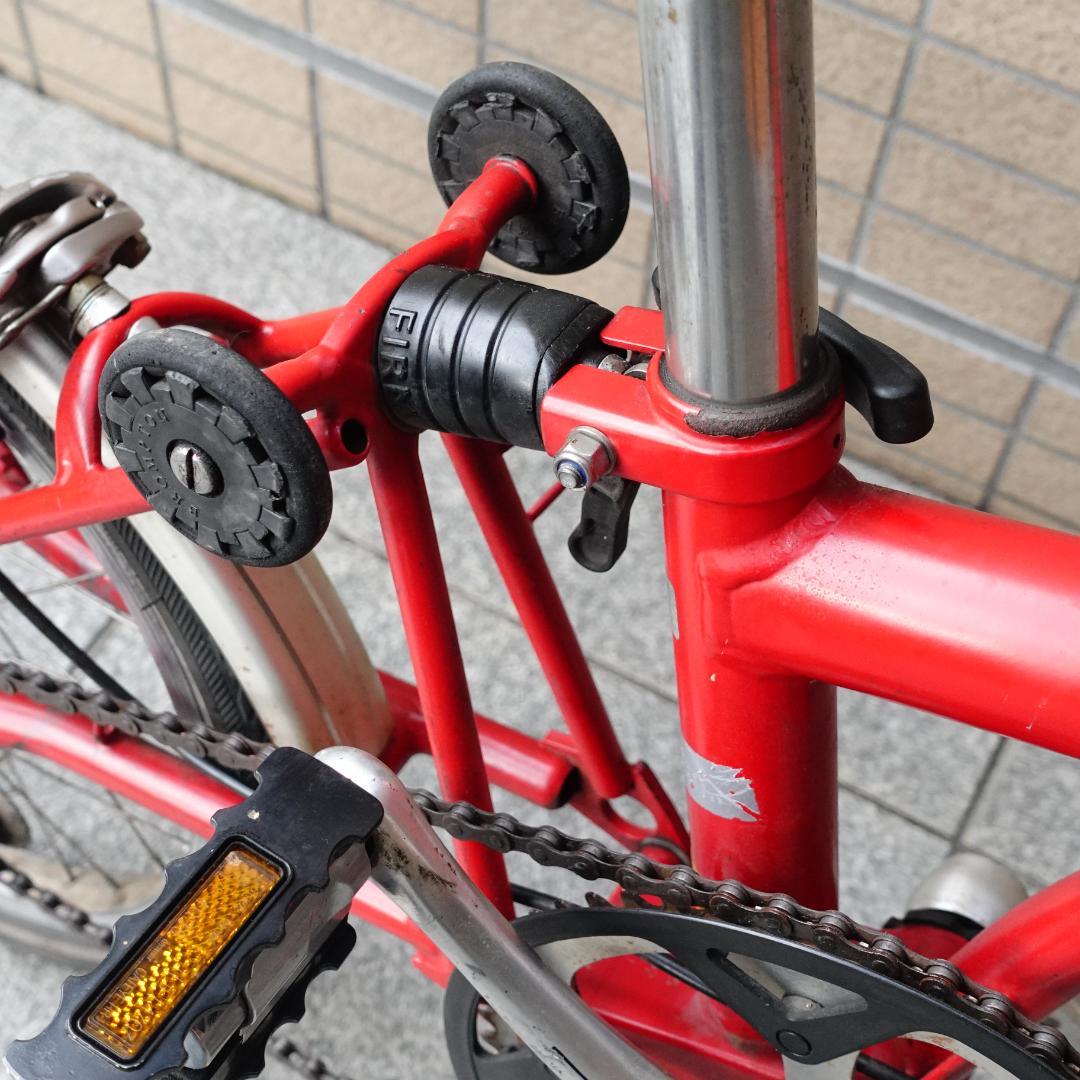 英国製 BROMPTON 赤 M1L ミニベロ 折り畳み 小径車 ブロンプトン