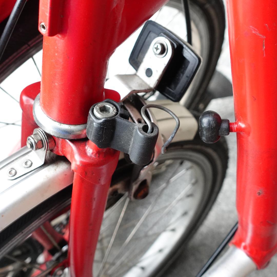 英国製 BROMPTON 赤 M1L ミニベロ 折り畳み 小径車 ブロンプトン