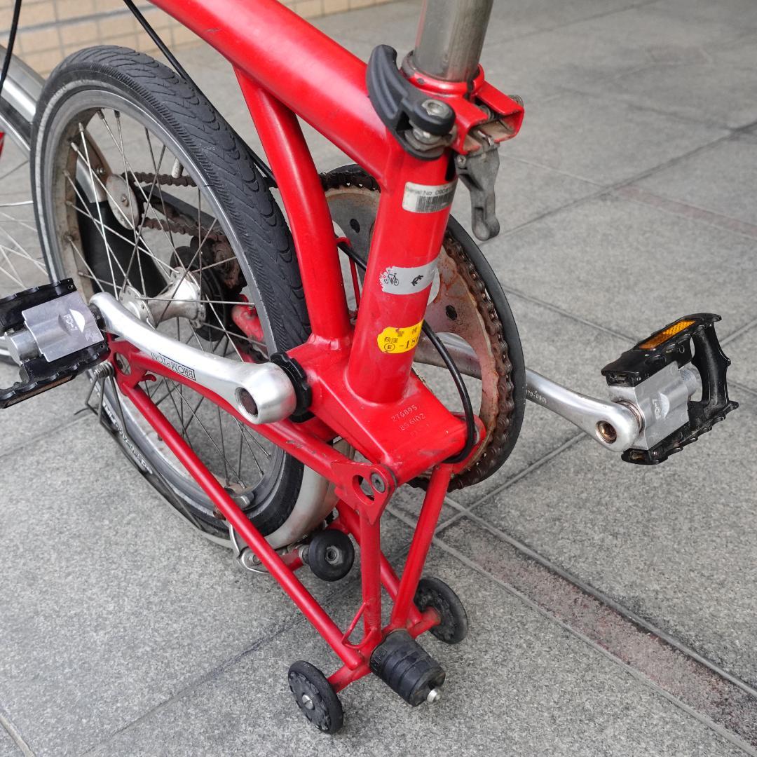 英国製 BROMPTON 赤 M1L ミニベロ 折り畳み 小径車 ブロンプトン