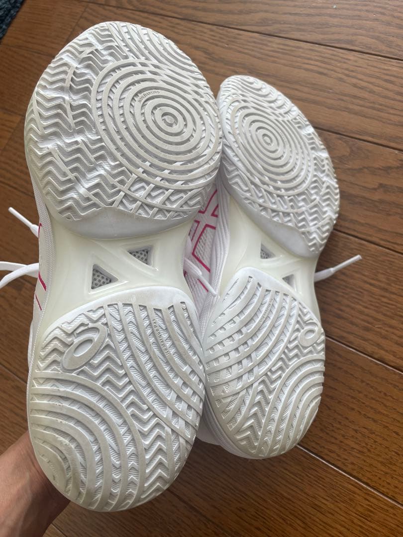 ASICS バスケットボールシューズ 25.0 cm ホワイト/ピンク