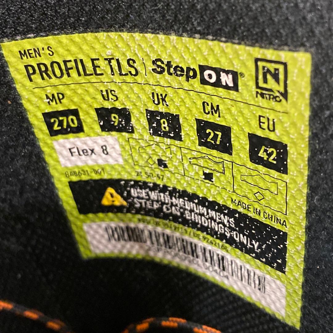 【即日発送】NITRO PROFILE TLS STEP ON 27.0cm