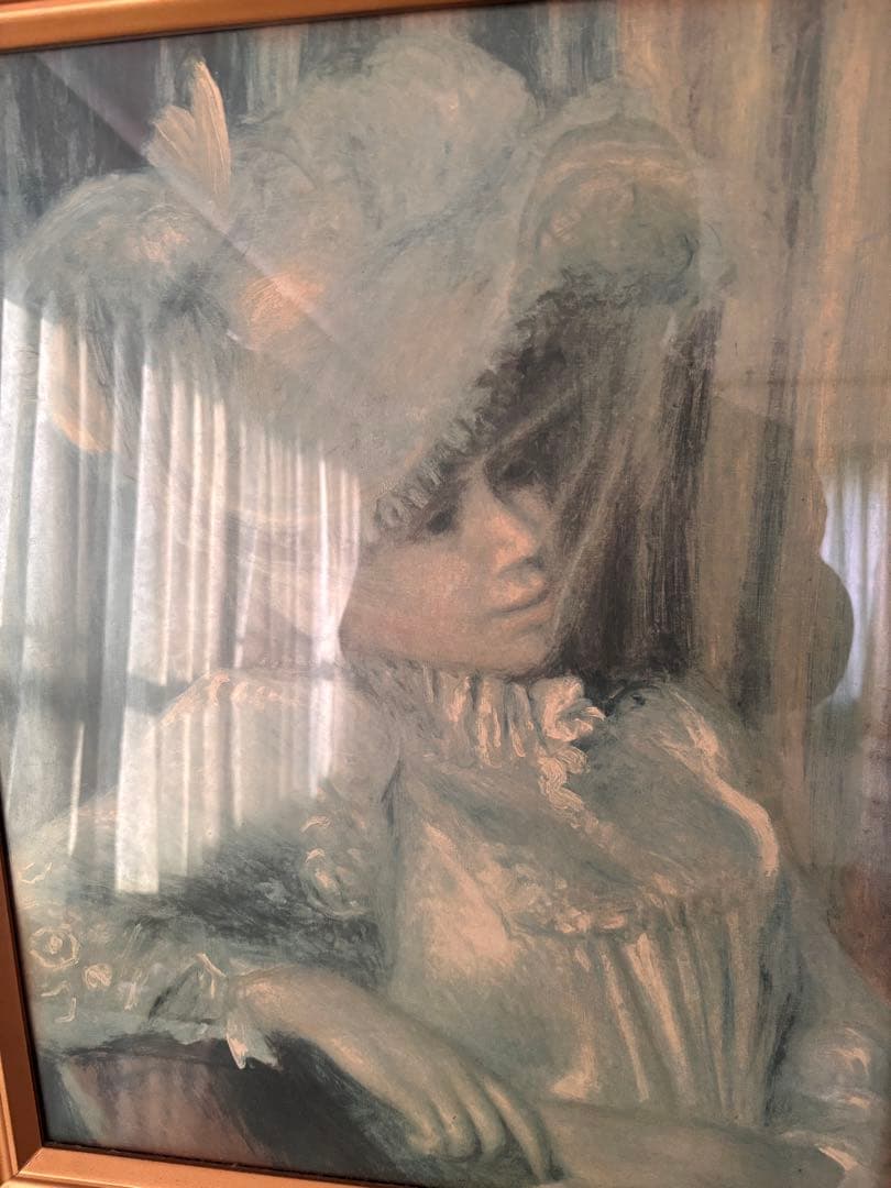 絵画/人物画/ルノアール[帽子の女] F10号/油彩(工藝画) / 名画/印象派