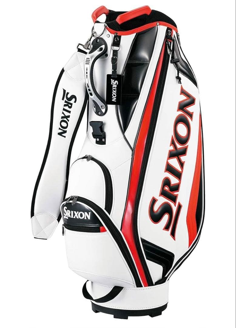 新品・未使用品♪DUNLOP Srixon キャディバッグ ホワイト/レッド