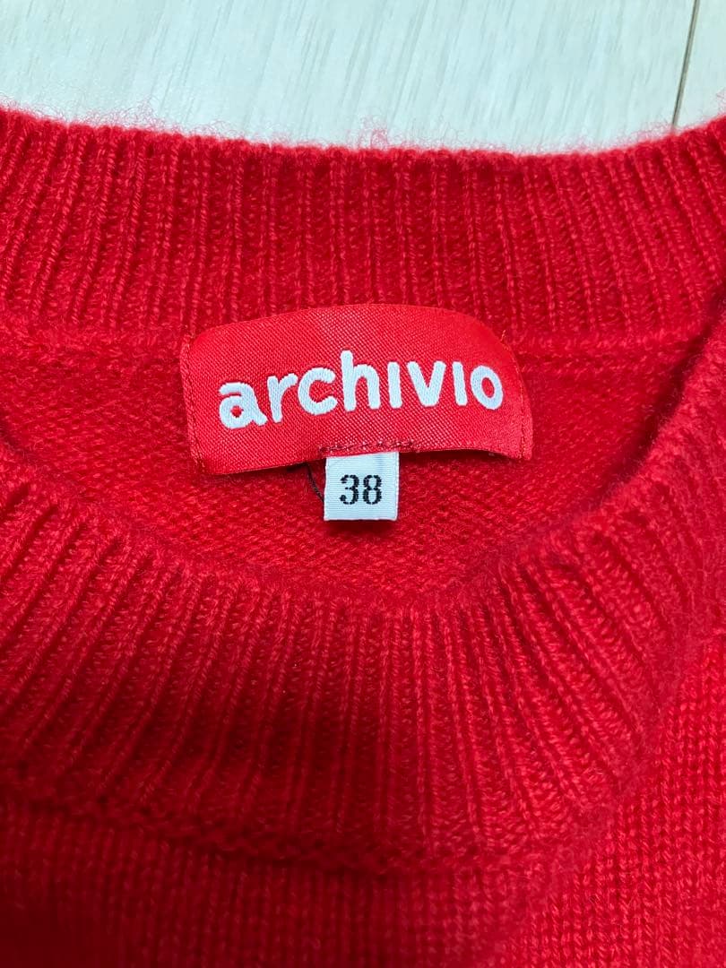(美品)アルチビオarchivio カシミヤ100%セーター サイズ38