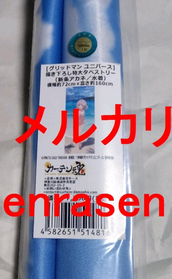 グリッドマン ユニバース 描き下ろし特大タペストリー 新条アカネ/水着 新品