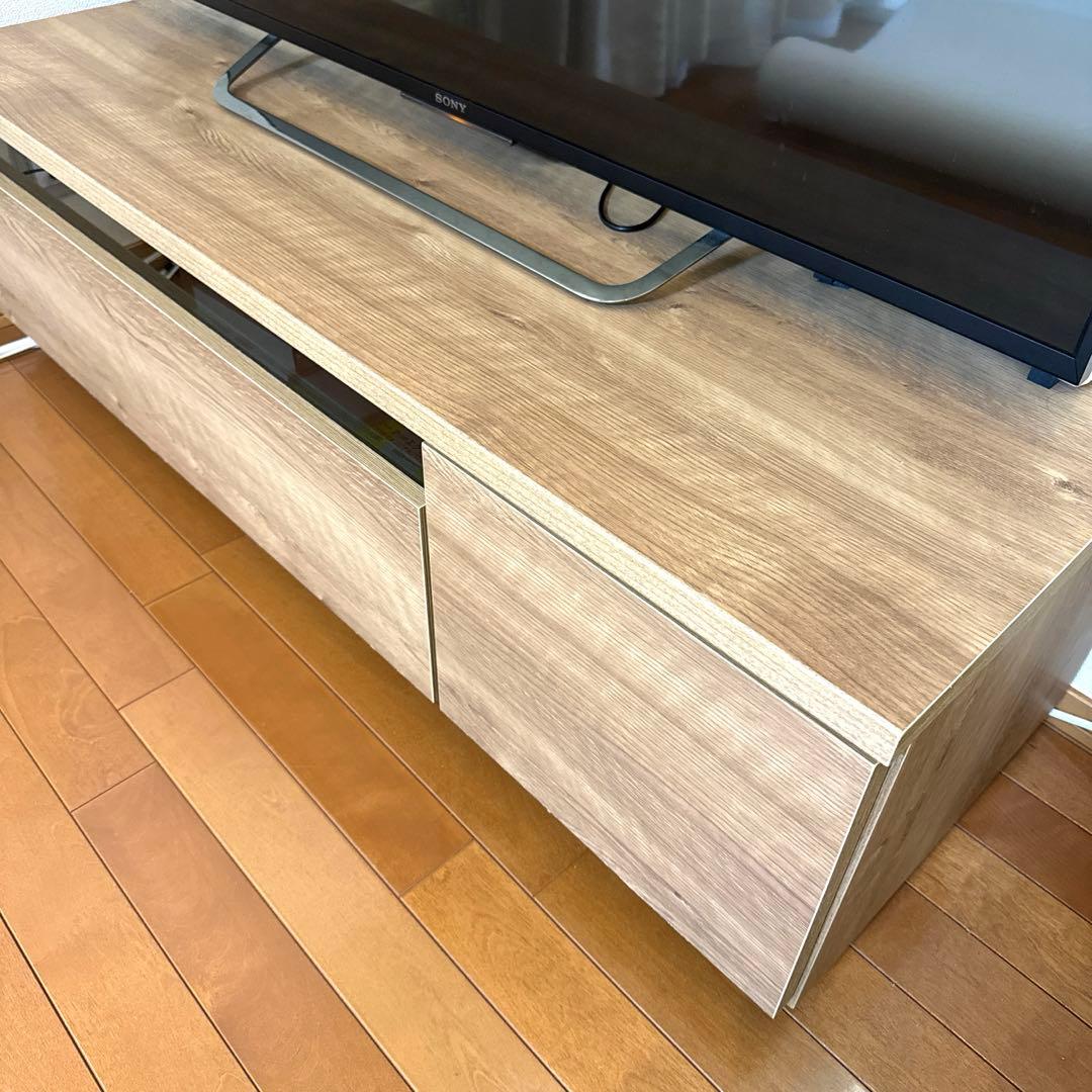 LOWYA ロウヤ テレビ台 幅120cm 国産 完成品 シャビーナチュラル